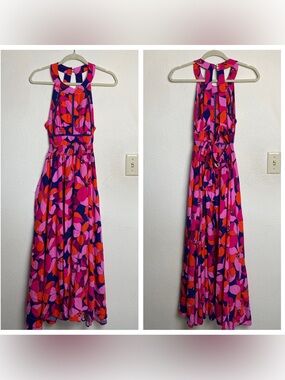 Abel the Label | Bold Floral Sleeveless Maxi Dress L